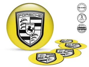 Porsche Decalcomania Cerchio Edizione Adesivi Silicone Custom